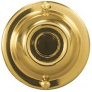 Defenseguard Wired Push Button Door Bell; Polished Brass DE593783